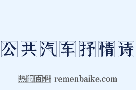 公共汽车抒情诗是什么意思的图片